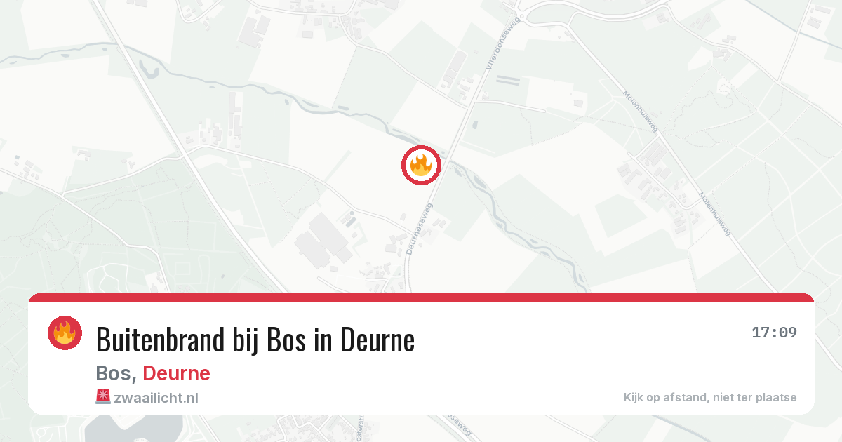 Buitenbrand bij Bos in Deurne — 5 aug 2026