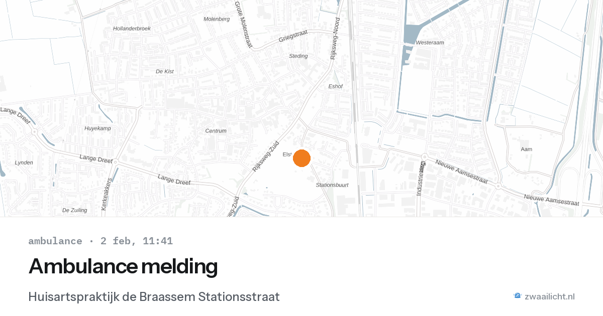 Ambulance melding — 2 feb 2026