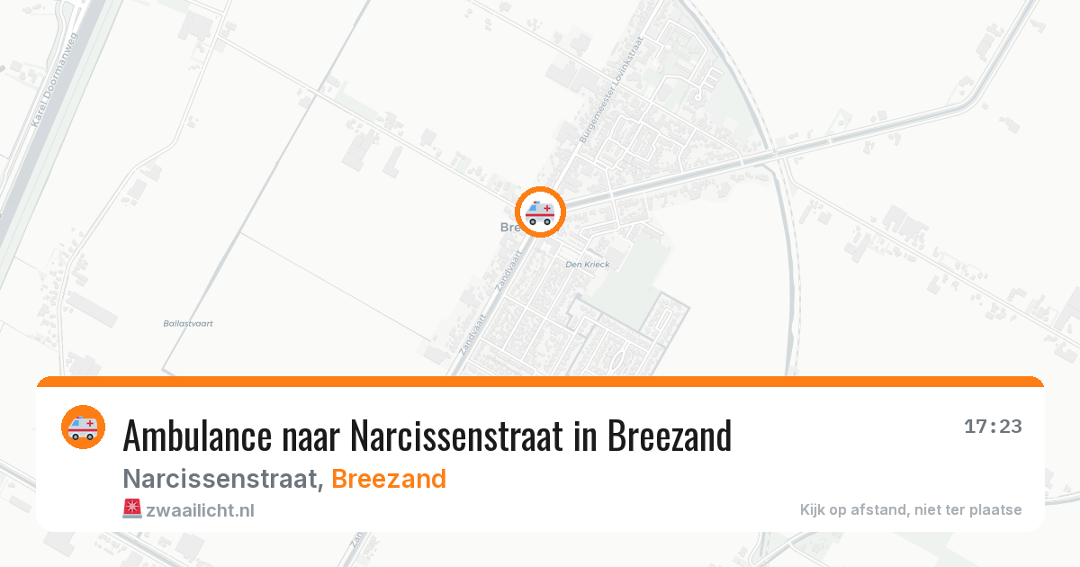 Ambulance naar Narcissenstraat in Breezand — 28 jul 2026