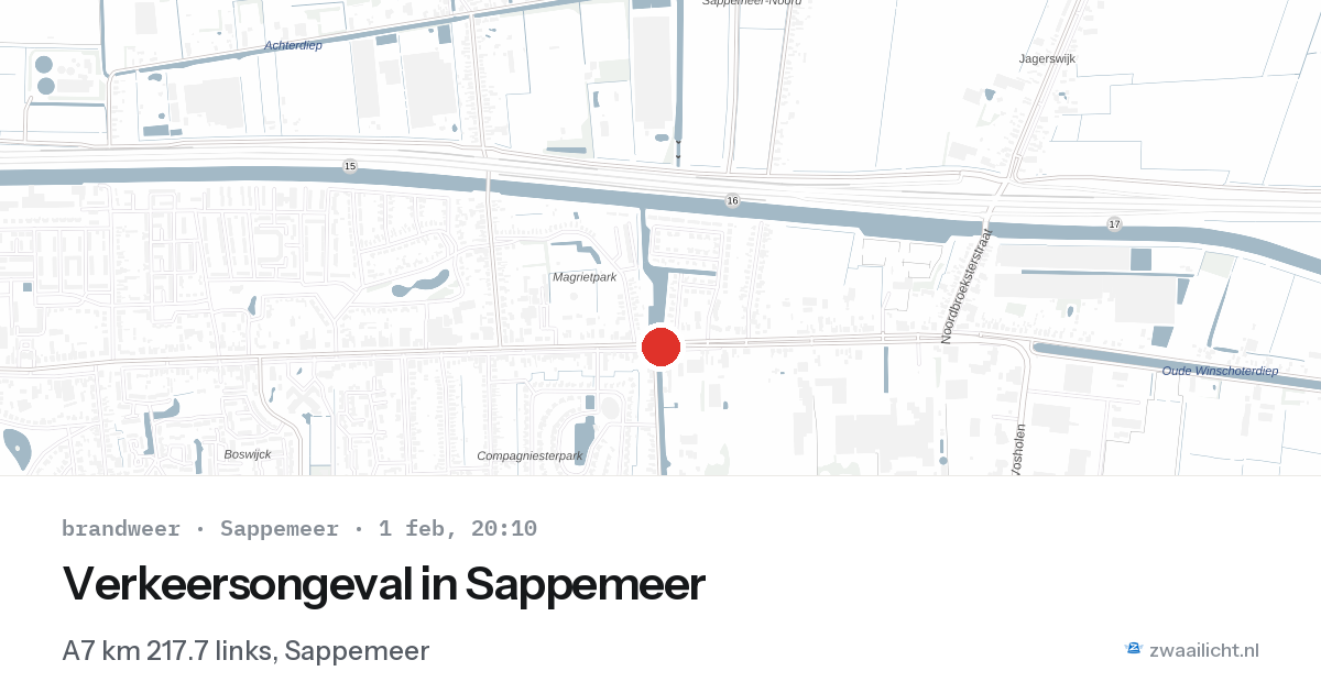 Verkeersongeval in Sappemeer — 1 feb 2026