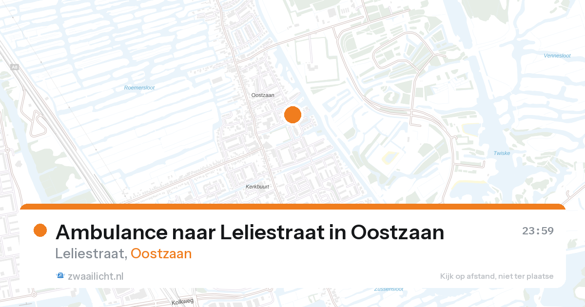 Ambulance naar Leliestraat in Oostzaan — 13 jun 2026