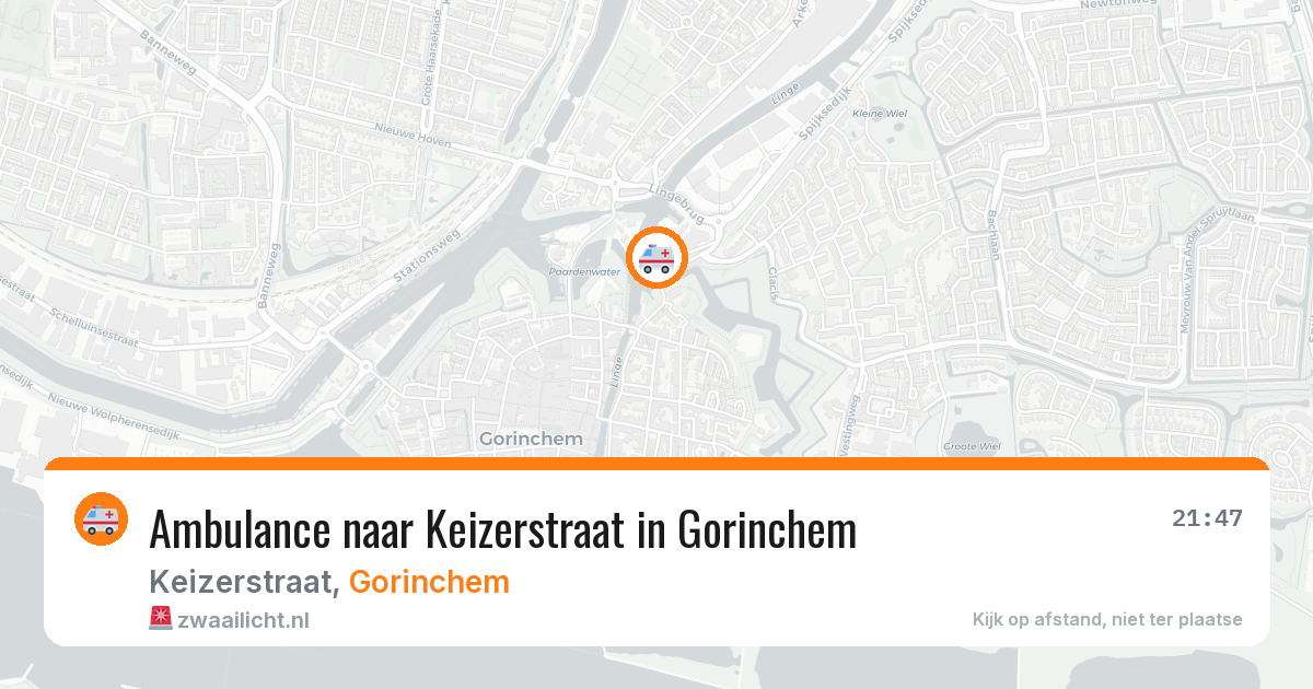 Ambulance naar Keizerstraat in Gorinchem — 22 jun 2026
