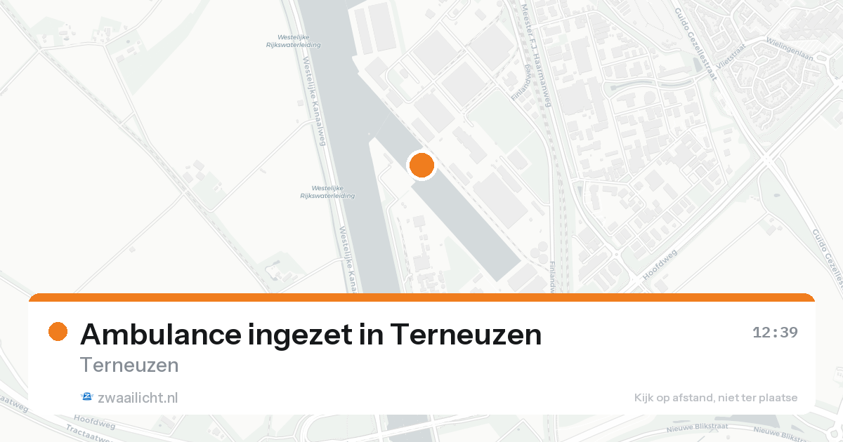 Ambulance ingezet in Terneuzen — 21 aug 2026
