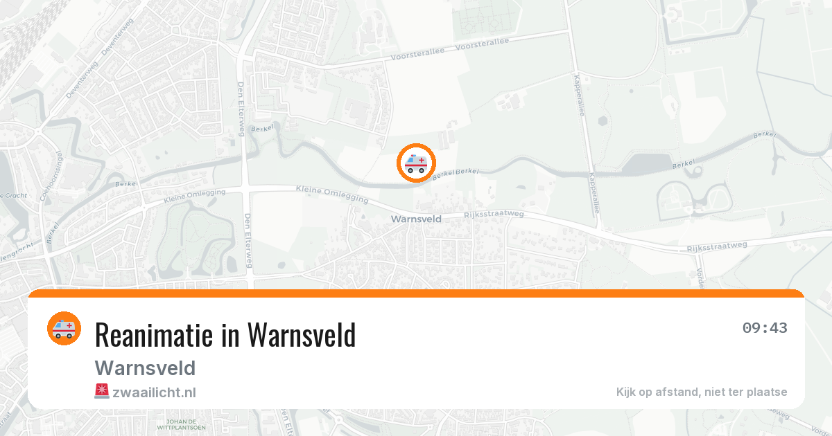 Reanimatie in Warnsveld — 22 jul 2026