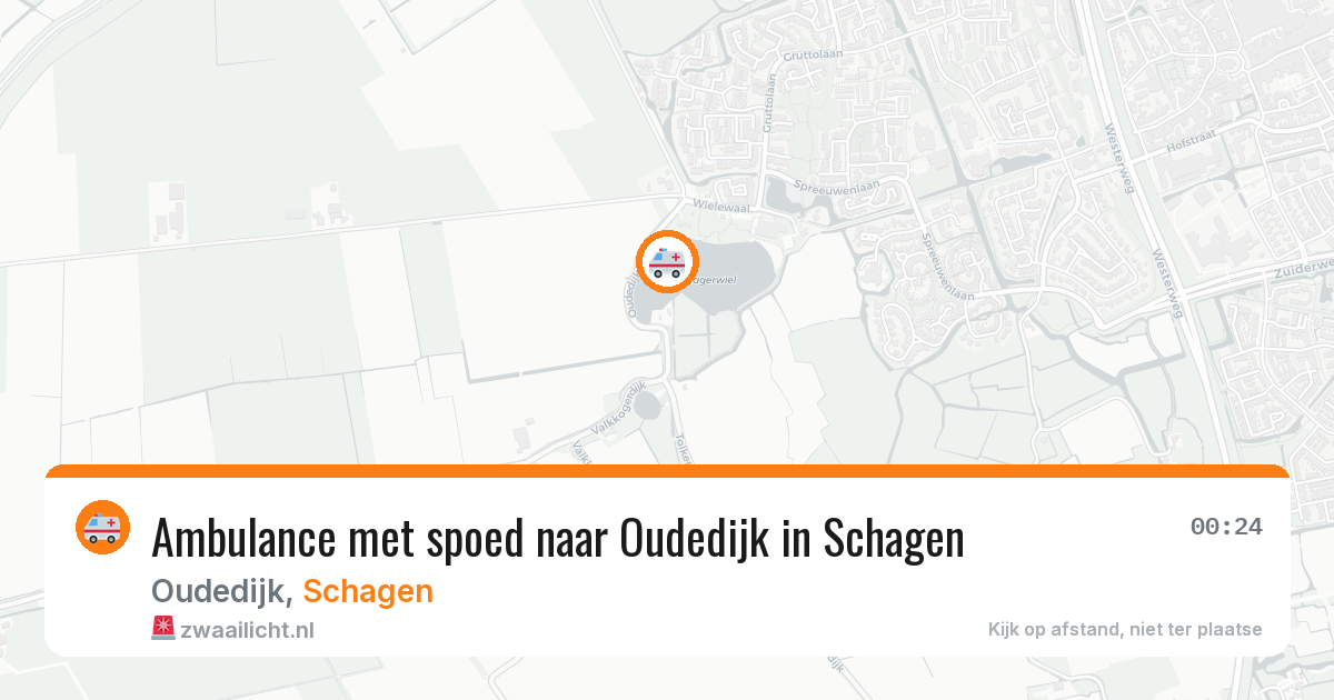 Ambulance met spoed naar Oudedijk in Schagen — 5 jul 2026