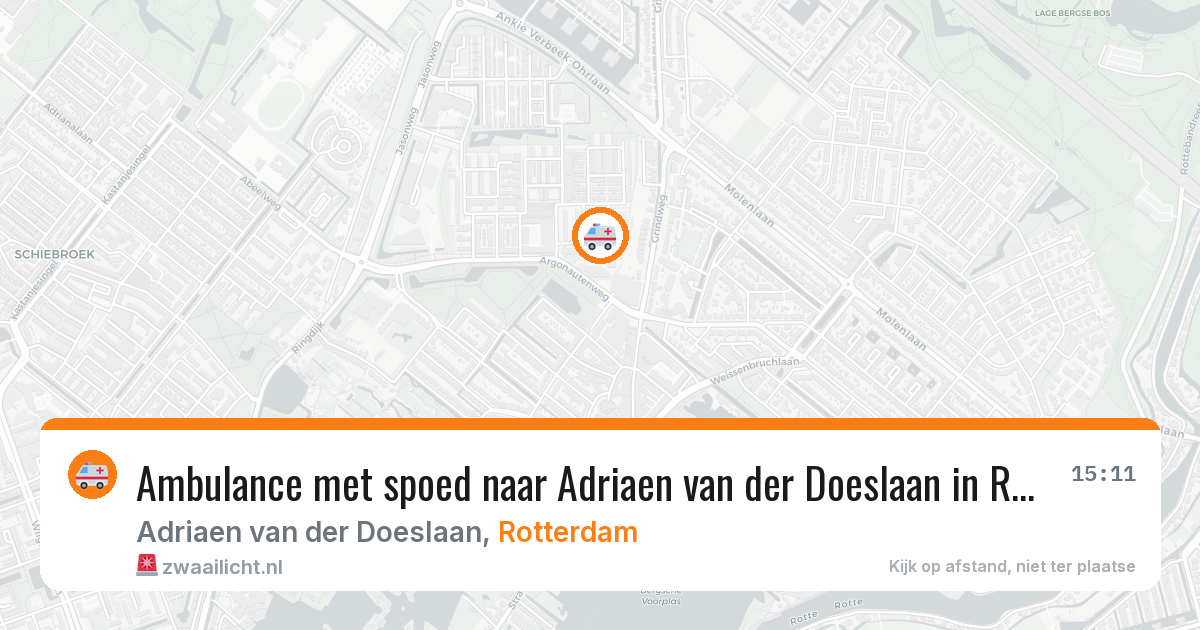 Ambulance met spoed naar Adriaen van der Doeslaan in Rotterdam — 5 mei 2026