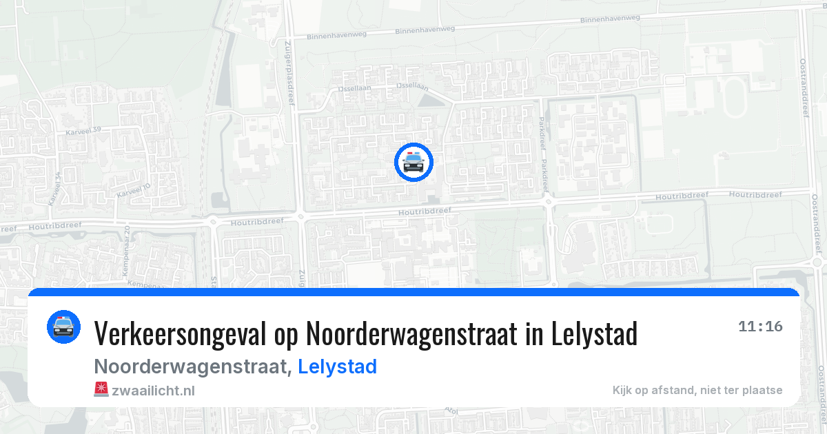 Verkeersongeval op Noorderwagenstraat in Lelystad — 4 aug 2026