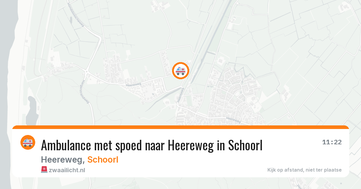Ambulance met spoed naar Heereweg in Schoorl — 21 jan 2026