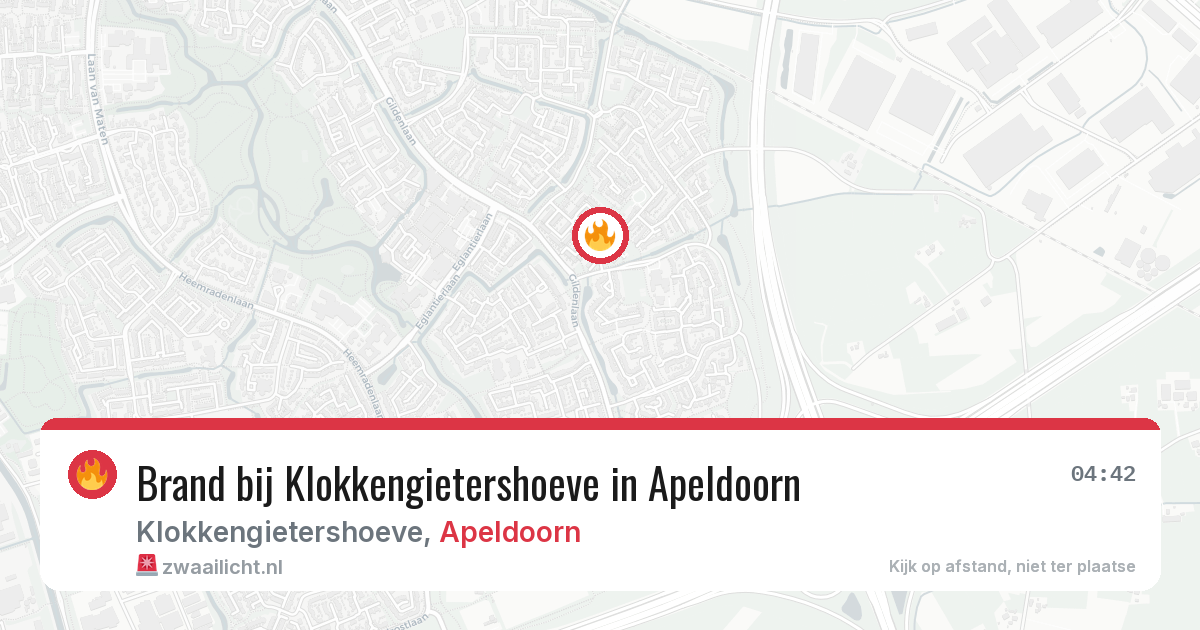 Brand bij Klokkengietershoeve in Apeldoorn — 28 jun 2026