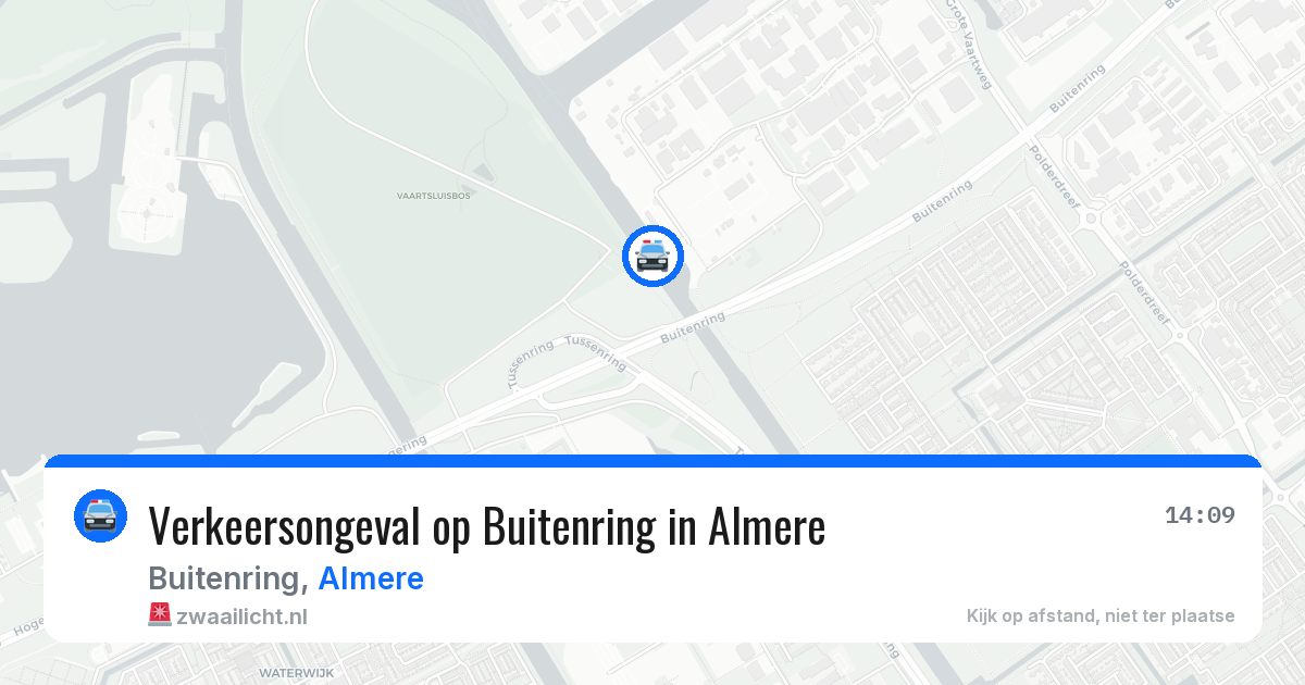 Verkeersongeval op Buitenring in Almere — 17 jul 2026