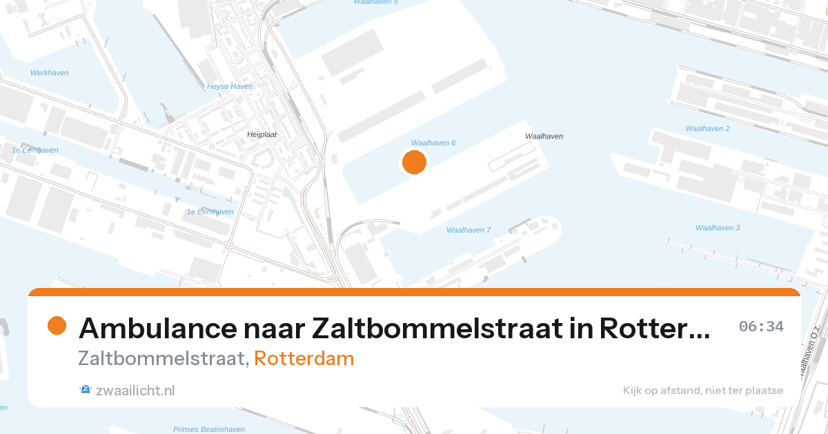 Ambulance naar Zaltbommelstraat in Rotterdam — 27 aug 2026