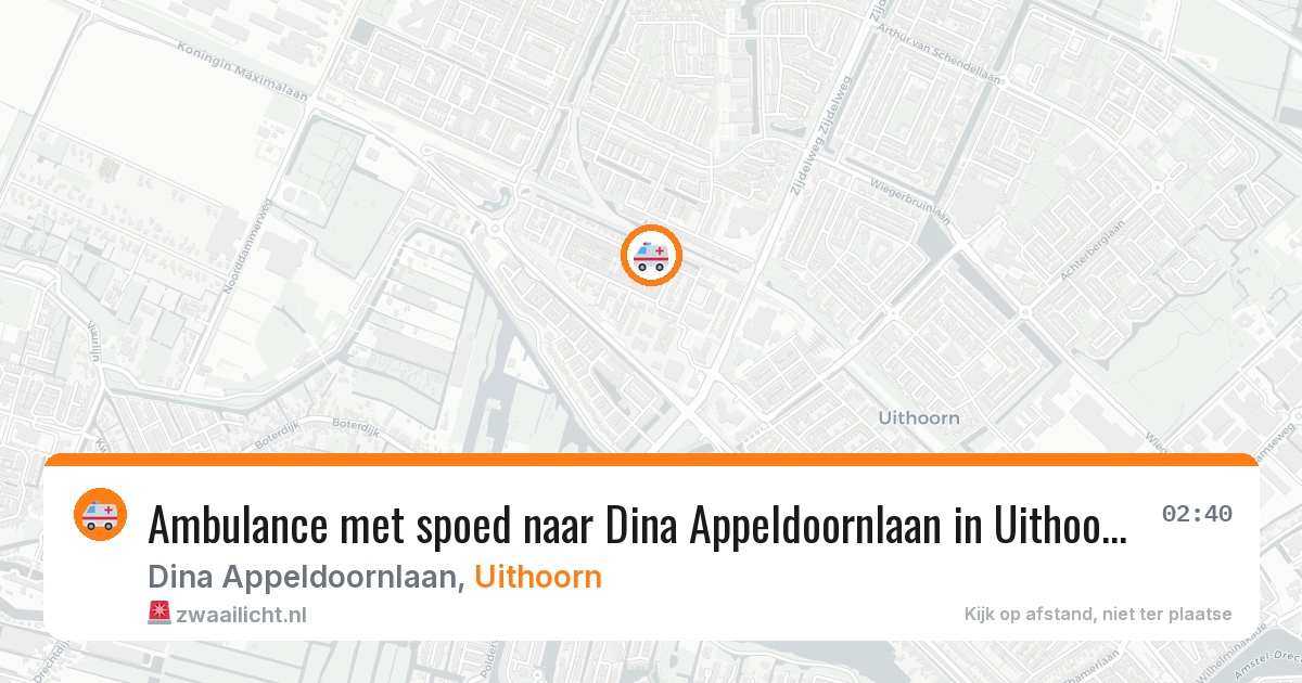 Ambulance met spoed naar Dina Appeldoornlaan in Uithoorn — 11 feb 2026