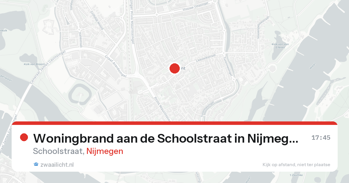 Woningbrand aan de Schoolstraat in Nijmegen — 7 feb 2026