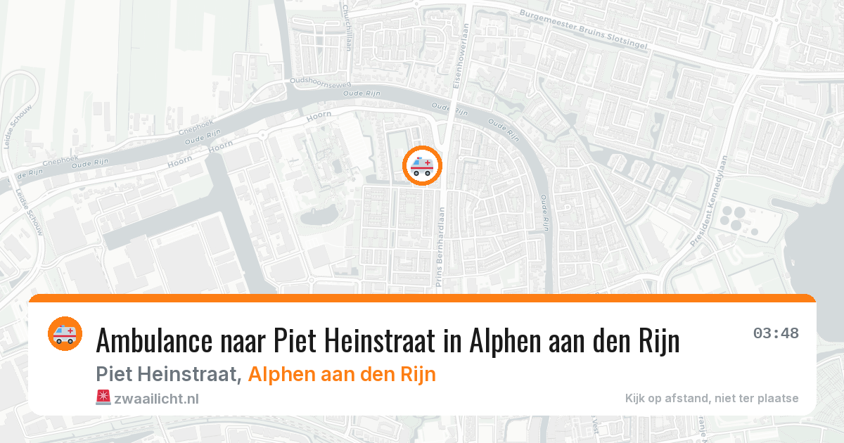 Ambulance naar Piet Heinstraat in Alphen aan den Rijn — 2 jun 2026