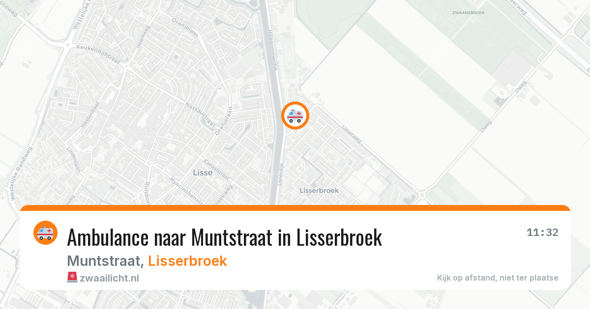 Ambulance naar Muntstraat in Lisserbroek — 2 aug 2026