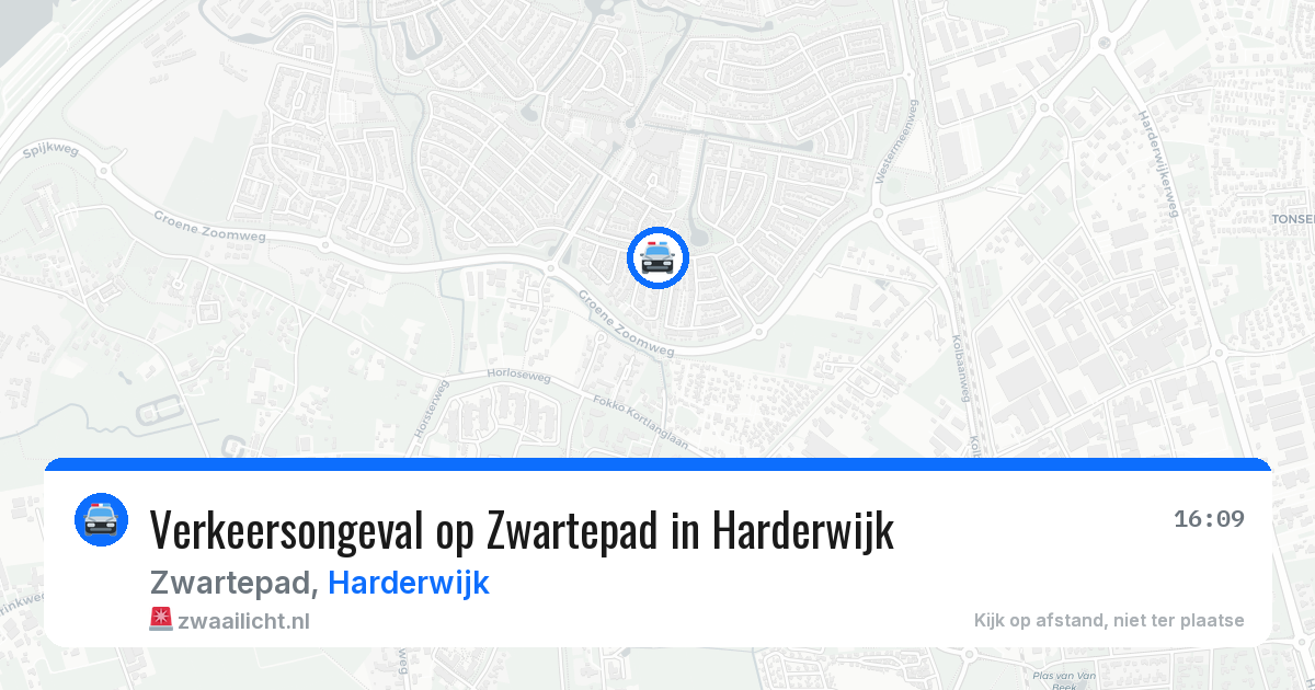 Verkeersongeval op Zwartepad in Harderwijk — 16 jun 2026