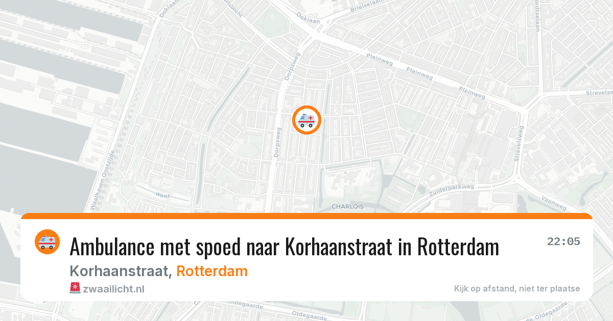 Ambulance met spoed naar Korhaanstraat in Rotterdam — 13 apr 2026