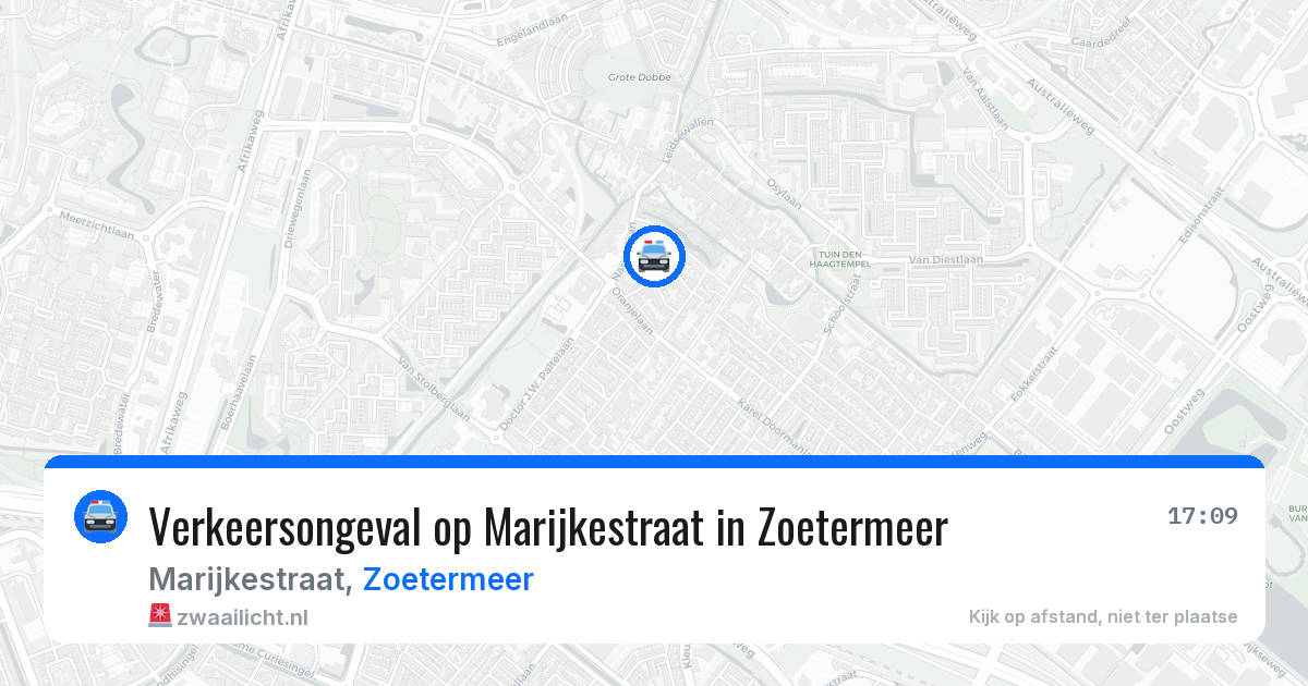 Verkeersongeval op Marijkestraat in Zoetermeer — 3 jul 2026