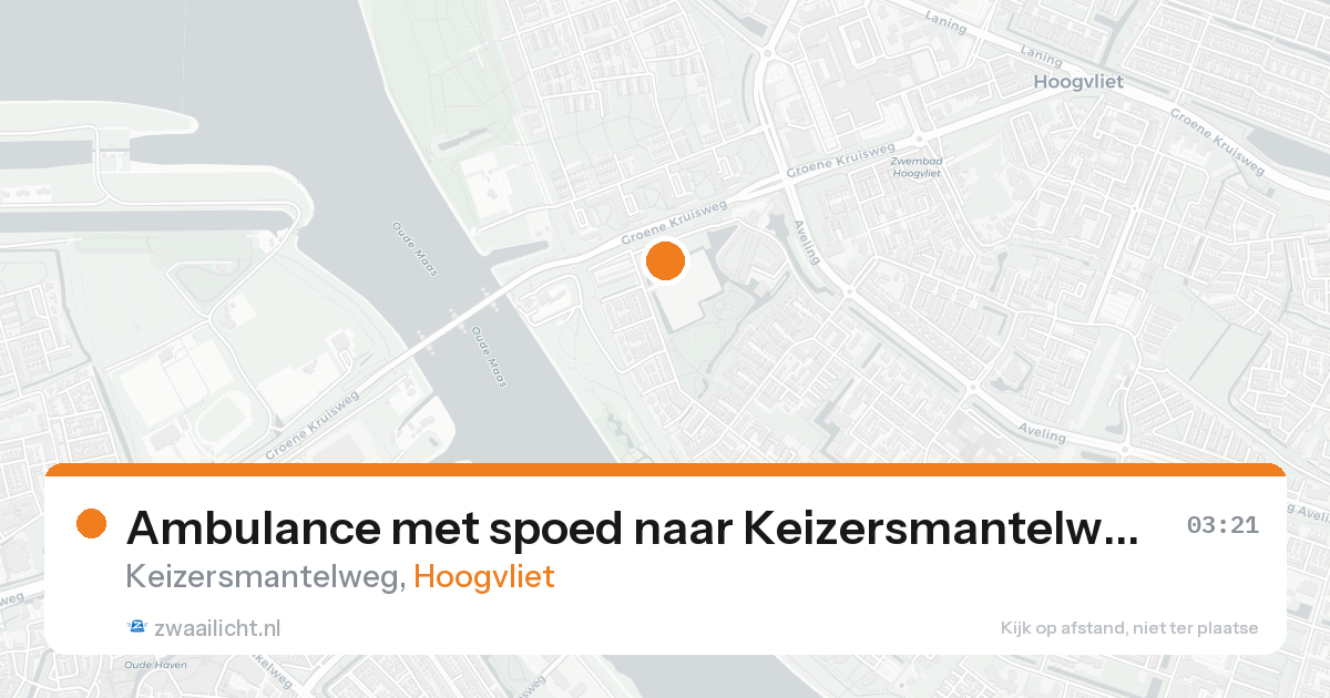 Ambulance met spoed naar Keizersmantelweg in Hoogvliet — 26 aug 2026