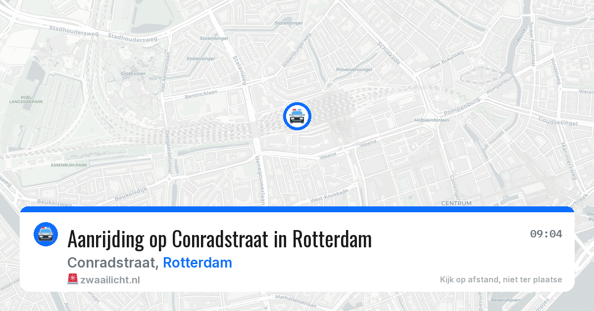 Aanrijding op Conradstraat in Rotterdam — 2 apr 2026