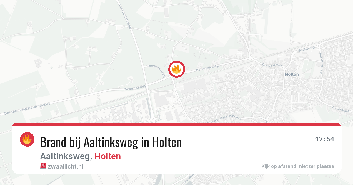 Brand bij Aaltinksweg in Holten — 28 mrt 2026