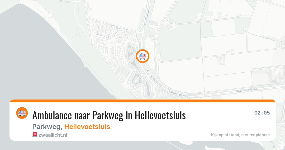 Ambulance naar Parkweg in Hellevoetsluis — 25 mrt 2026
