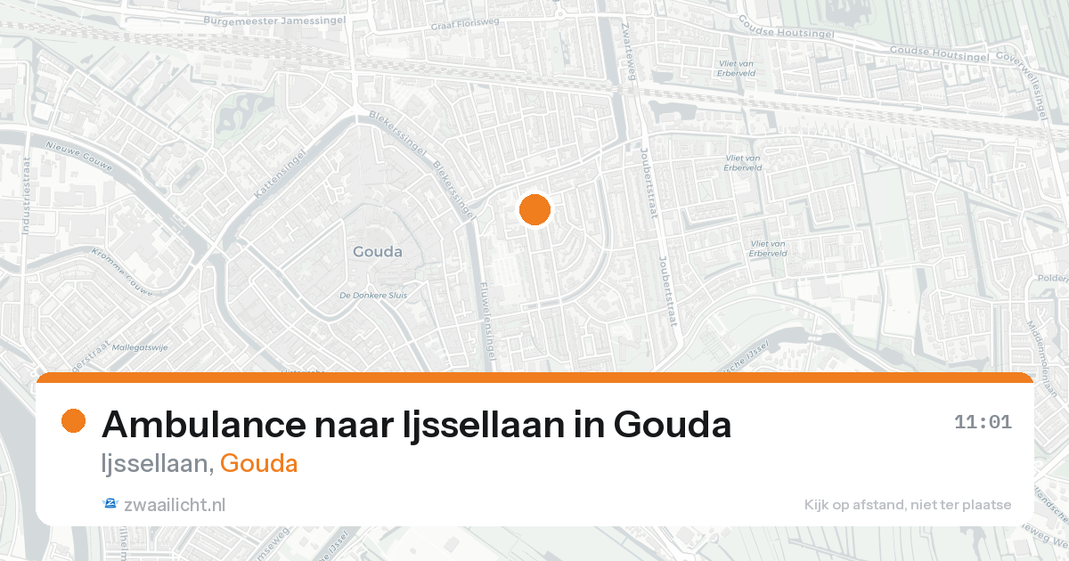 Ambulance naar Ijssellaan in Gouda — 16 aug 2026