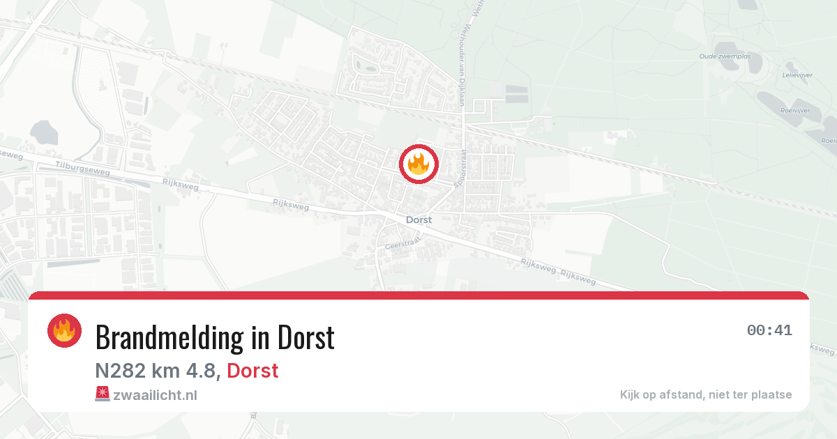 Brandmelding in Dorst — 11 jul 2026