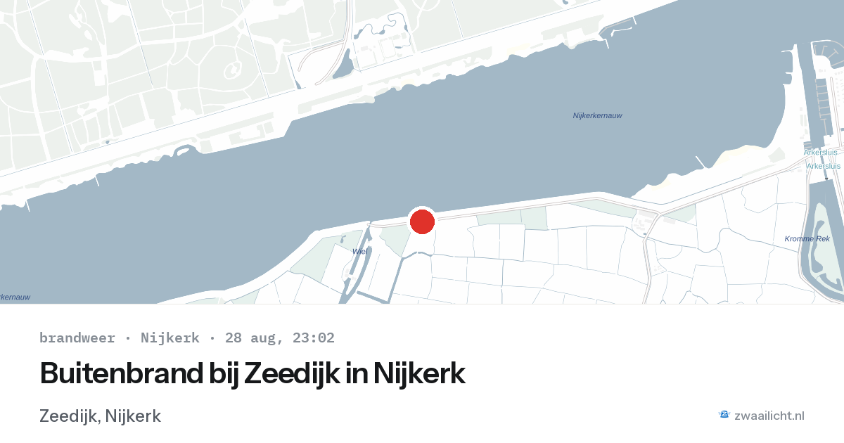 Buitenbrand bij Zeedijk in Nijkerk — 28 aug 2026