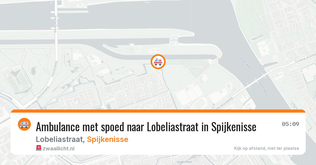 Ambulance met spoed naar Lobeliastraat in Spijkenisse — 6 aug 2026