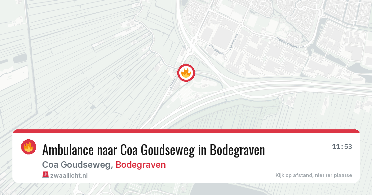 Ambulance naar Coa Goudseweg in Bodegraven — 30 jan 2026