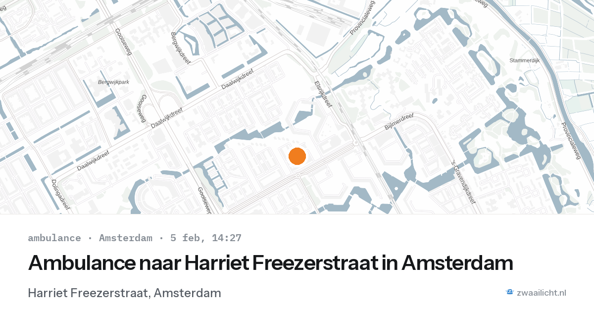 Ambulance naar Harriet Freezerstraat in Amsterdam — 5 feb 2026