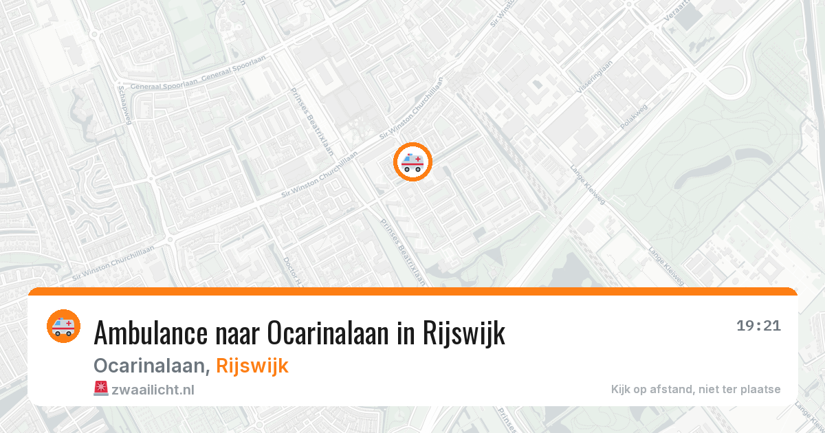 Ambulance naar Ocarinalaan in Rijswijk — 22 mei 2026