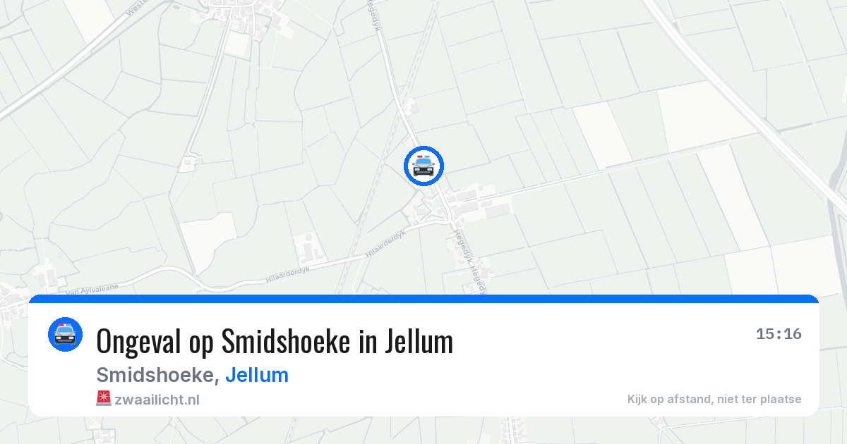 Ongeval op Smidshoeke in Jellum — 28 jun 2026