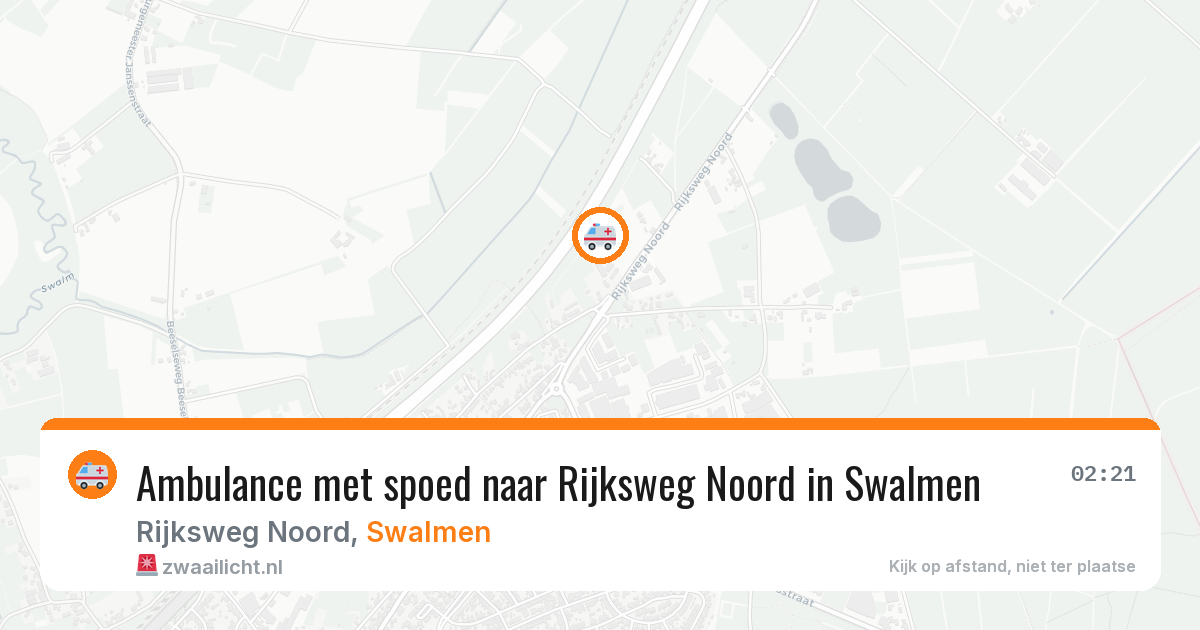 Ambulance met spoed naar Rijksweg Noord in Swalmen — 20 jun 2026