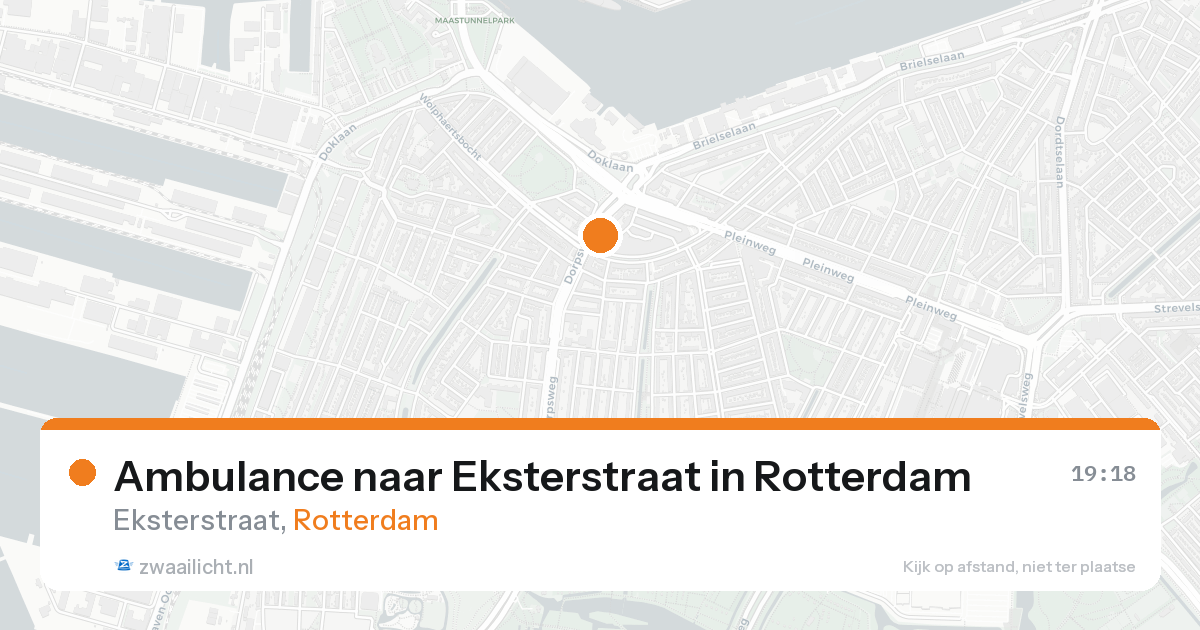 Ambulance naar Eksterstraat in Rotterdam — 17 aug 2026