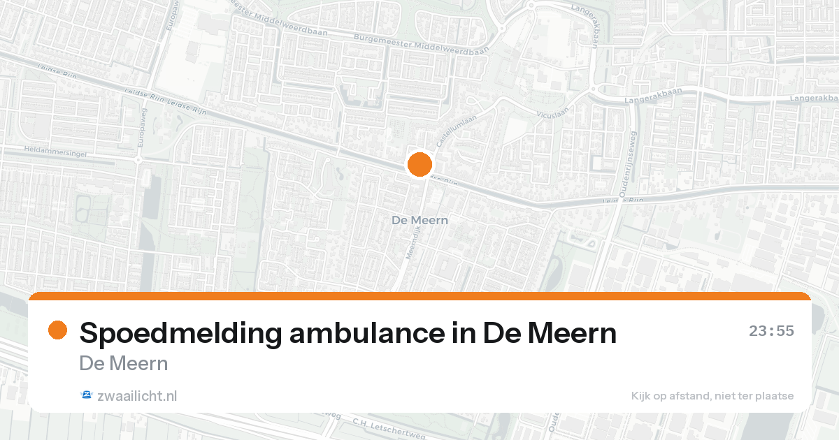 Spoedmelding ambulance in De Meern — 30 jan 2026