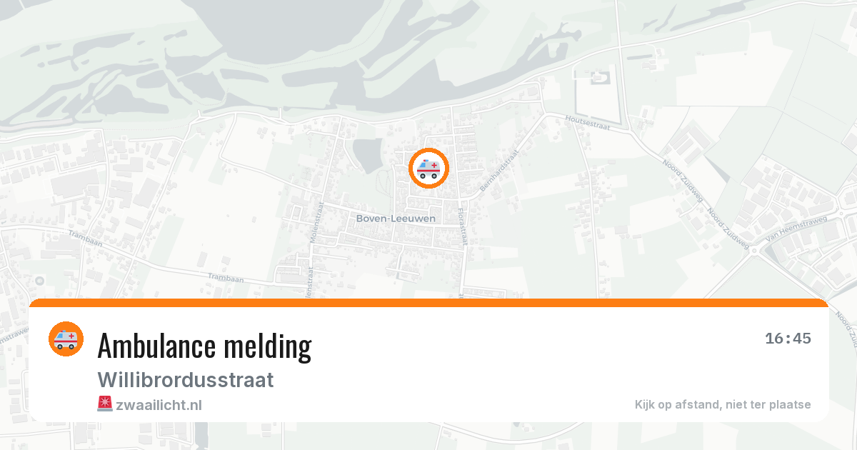 Ambulance melding — 6 jun 2026