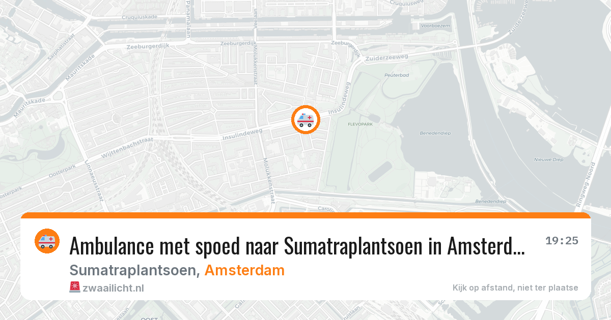 Ambulance met spoed naar Sumatraplantsoen in Amsterdam — 11 apr 2026