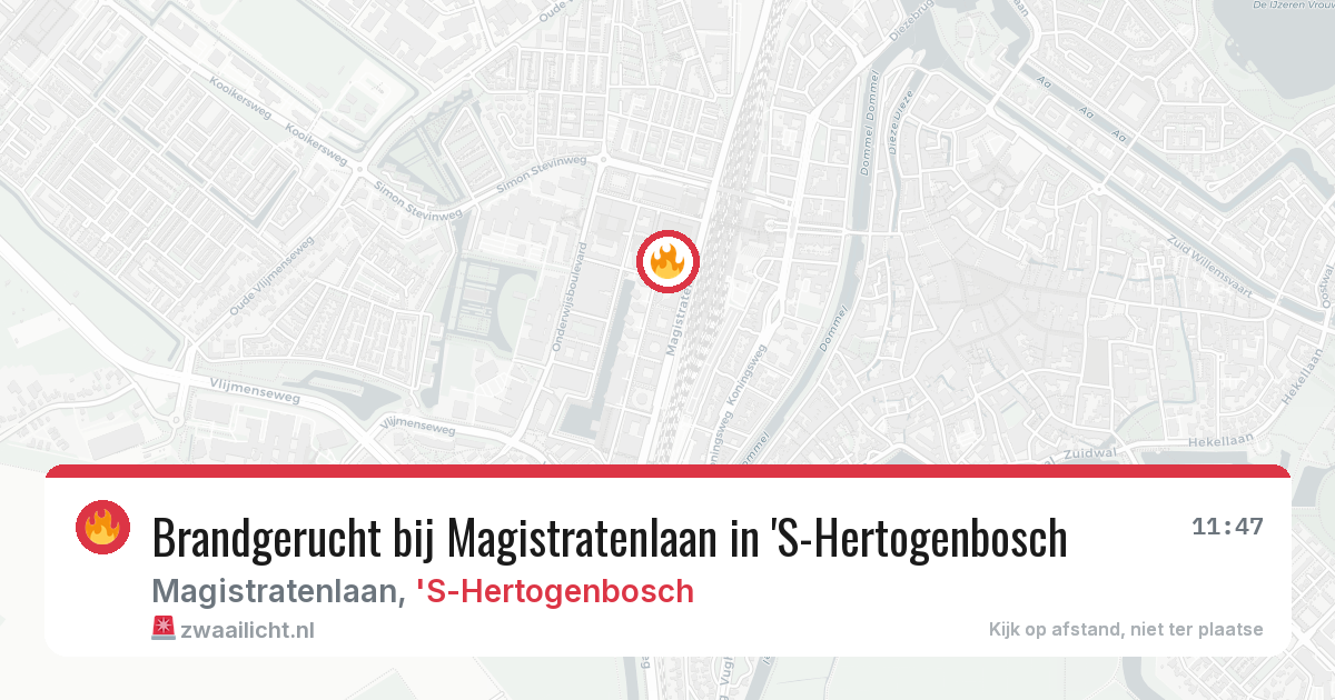 Brandgerucht bij Magistratenlaan in 'S-Hertogenbosch — 28 mrt 2026