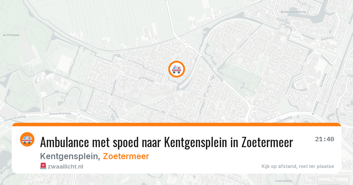 Ambulance met spoed naar Kentgensplein in Zoetermeer — 24 jan 2026