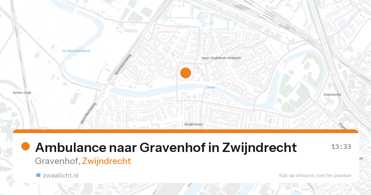 Ambulance naar Gravenhof in Zwijndrecht — 28 aug 2026