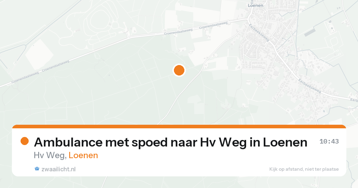 Ambulance met spoed naar Hv Weg in Loenen — 15 aug 2026