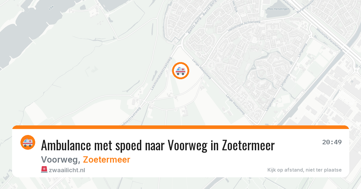 Ambulance met spoed naar Voorweg in Zoetermeer — 17 jan 2026
