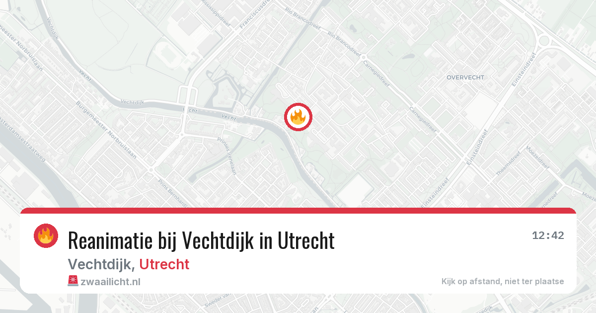 Reanimatie bij Vechtdijk in Utrecht — 23 jul 2026