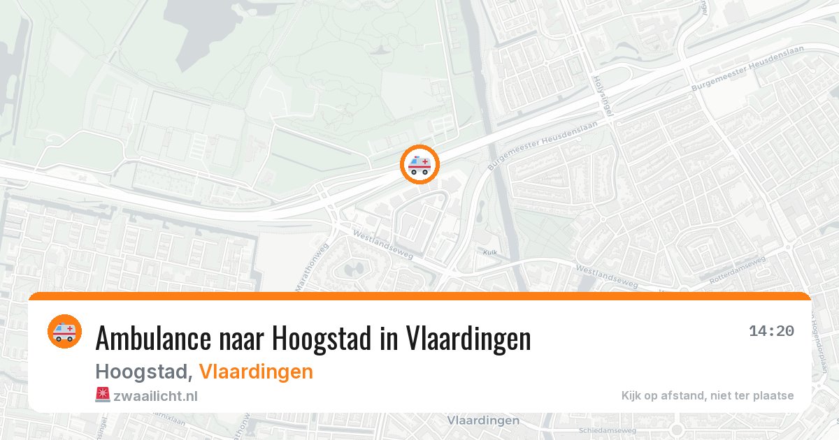 Ambulance naar Hoogstad in Vlaardingen — 4 mrt 2026