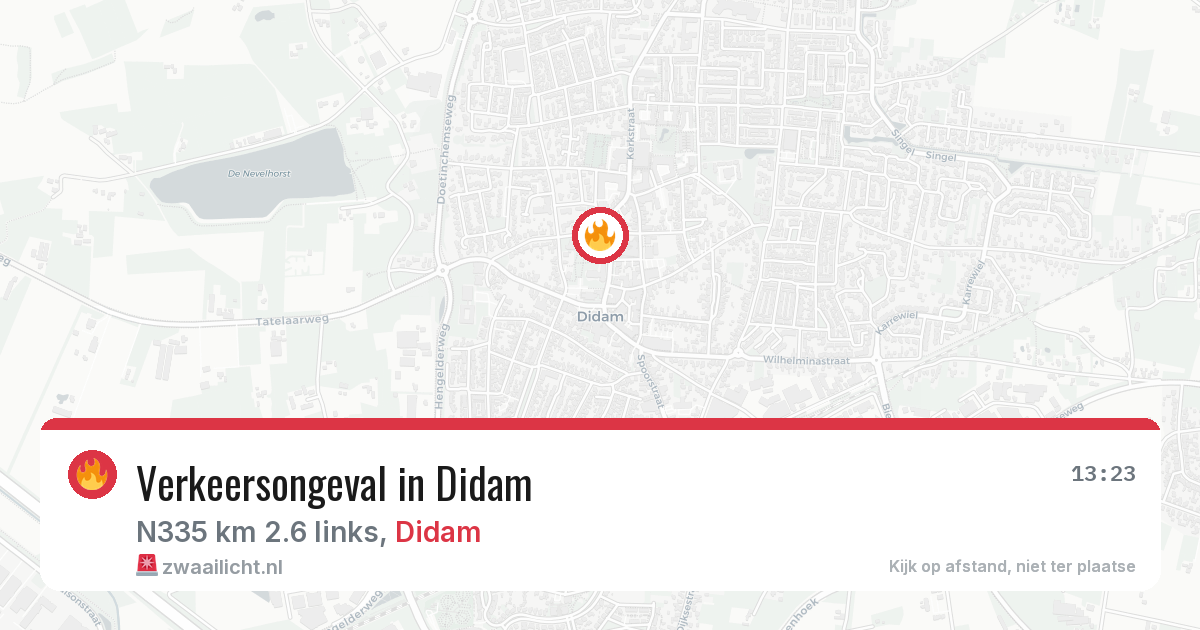 Verkeersongeval in Didam — 23 jul 2026