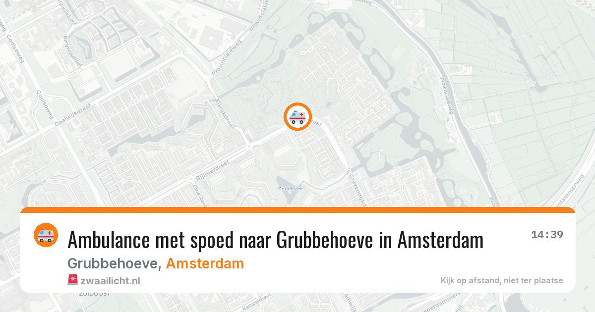 Ambulance met spoed naar Grubbehoeve in Amsterdam — 7 apr 2026