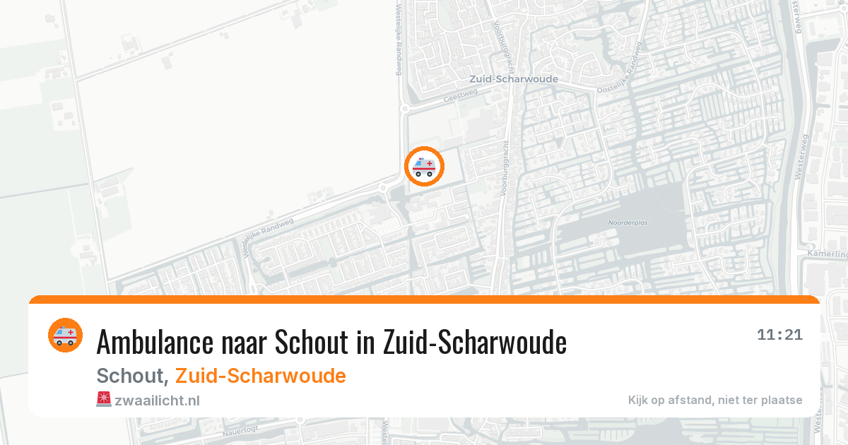 Ambulance naar Schout in Zuid-Scharwoude — 21 mei 2026