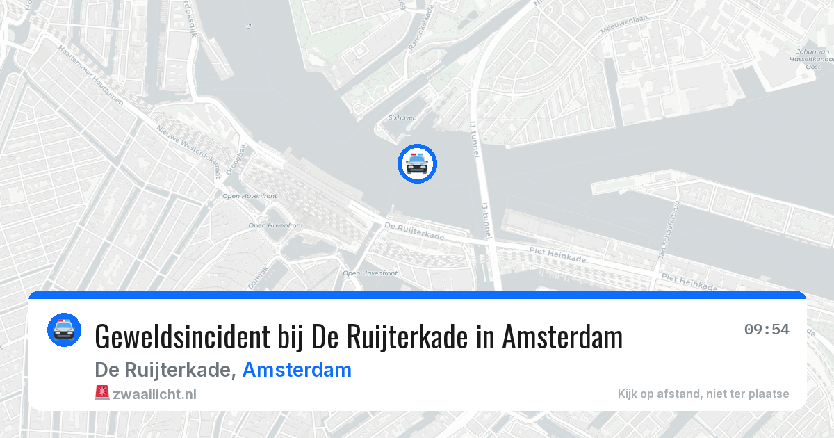 Geweldsincident bij De Ruijterkade in Amsterdam — 31 jul 2026